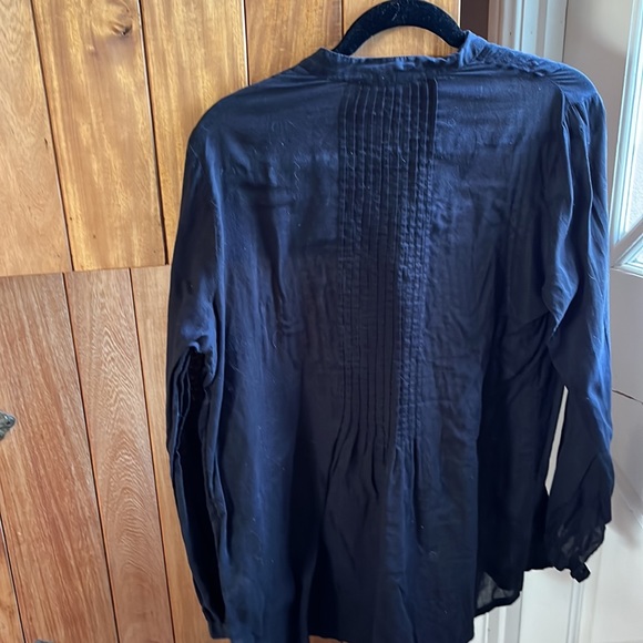 Michael Kors Black linen tunic with pin tucks - Picture 3 of 3